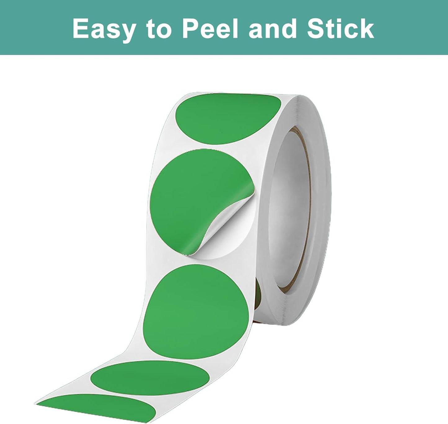 6000 PCS 1" Colored Dot Stickers Circle Color Coding Labels, 12 Color Style Colorful Coding Label Sticker for Garage Sale, Office, Student Classroom (6000Pcs, 12 Colors)