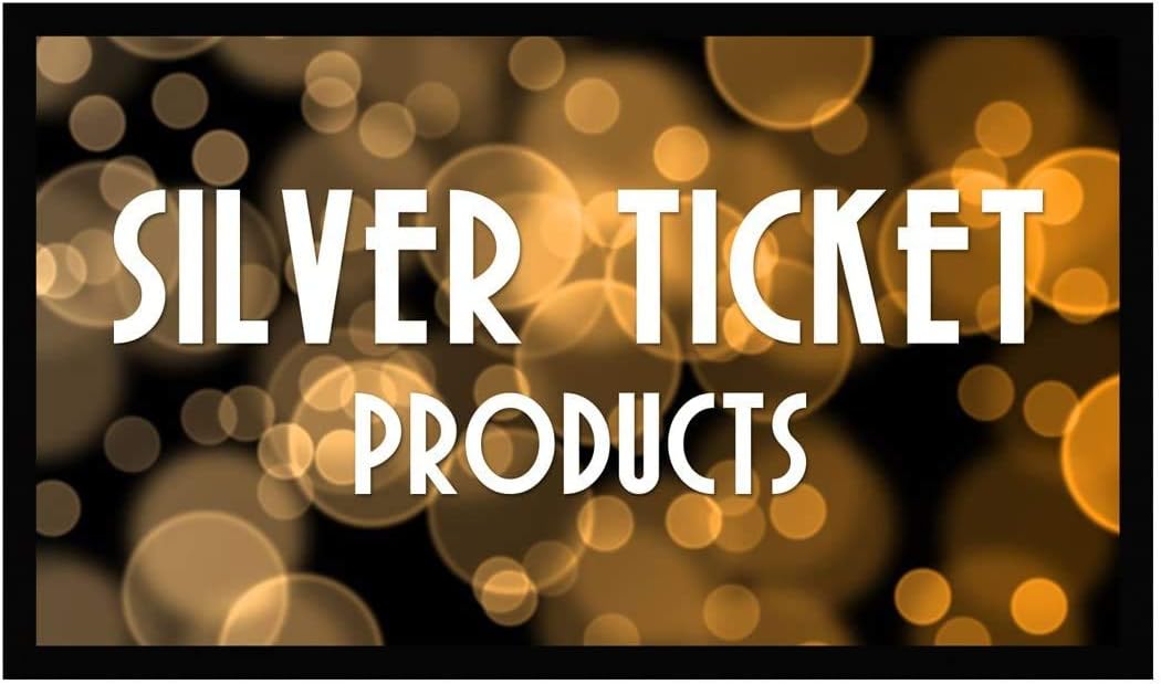 Silver Ticket Products STR Series 6 Piece Home Theater Fixed Frame 4K / 8K Ultra HD, HDTV, HDR & Active 3D Movie Projection Screen, 16:9 Format, 128" Diagonal, Silver Material STR-169128-S
