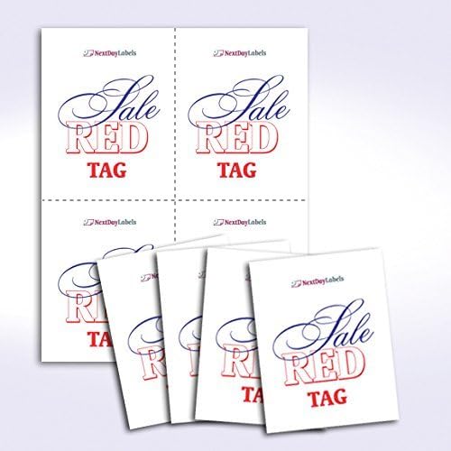 NextDayLabels - 8-1/2" x 11" Laser/Inkjet Postcards 4 Per Page, (4-1/4" x 5-1/2" Each Card | White, 200 Cards)
