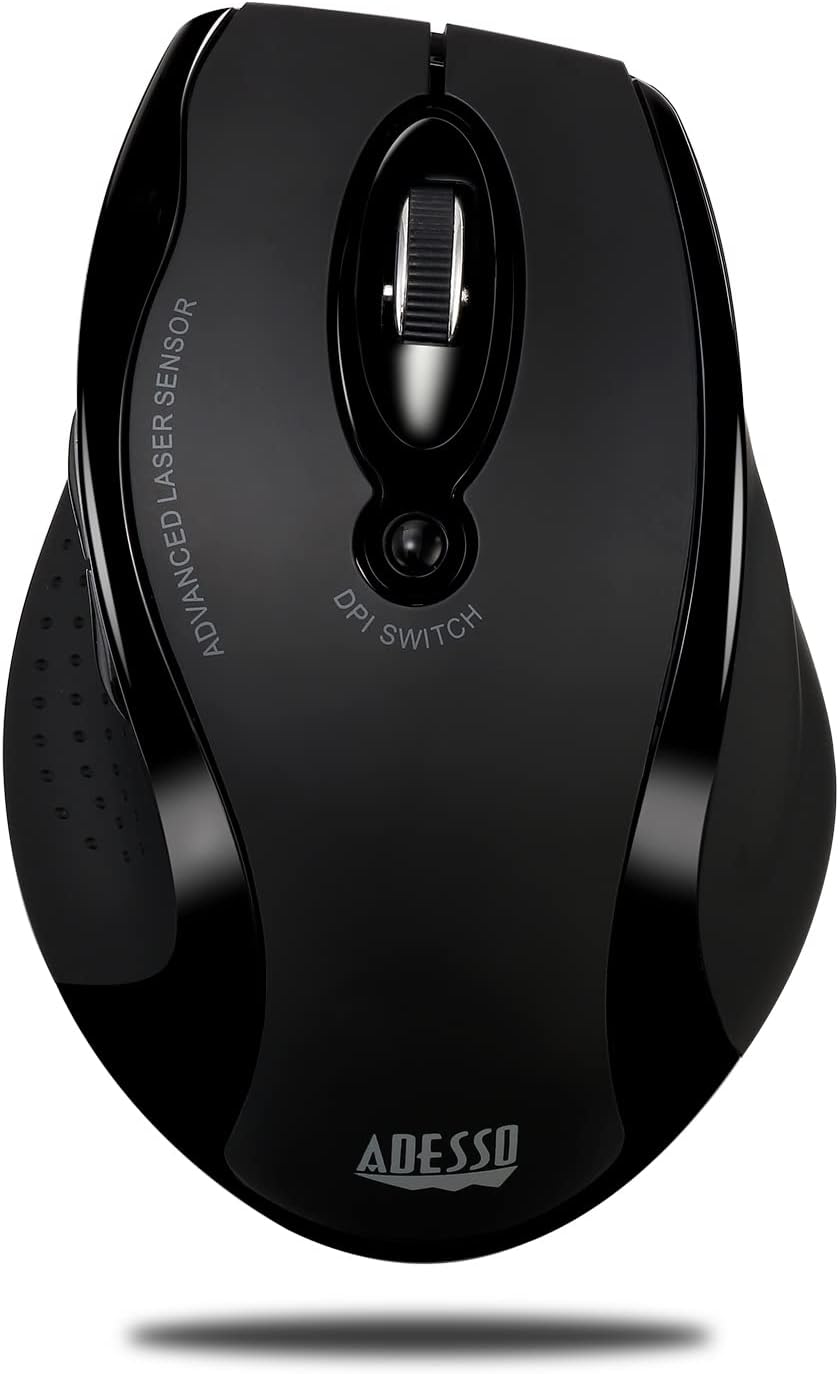 Adesso iMouse G25 - Wireless Ergonomic RF Laser Mouse