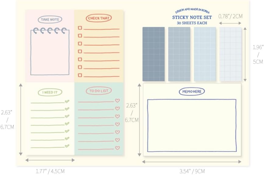 Color Palette Sticky Set - C (Sticky Note Set - Sketch)