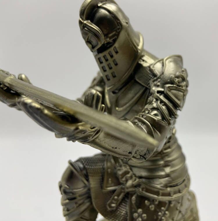 Medieval Knight Pen Holder Office Desk Decor Gifts for Men Father Husband Him Unique