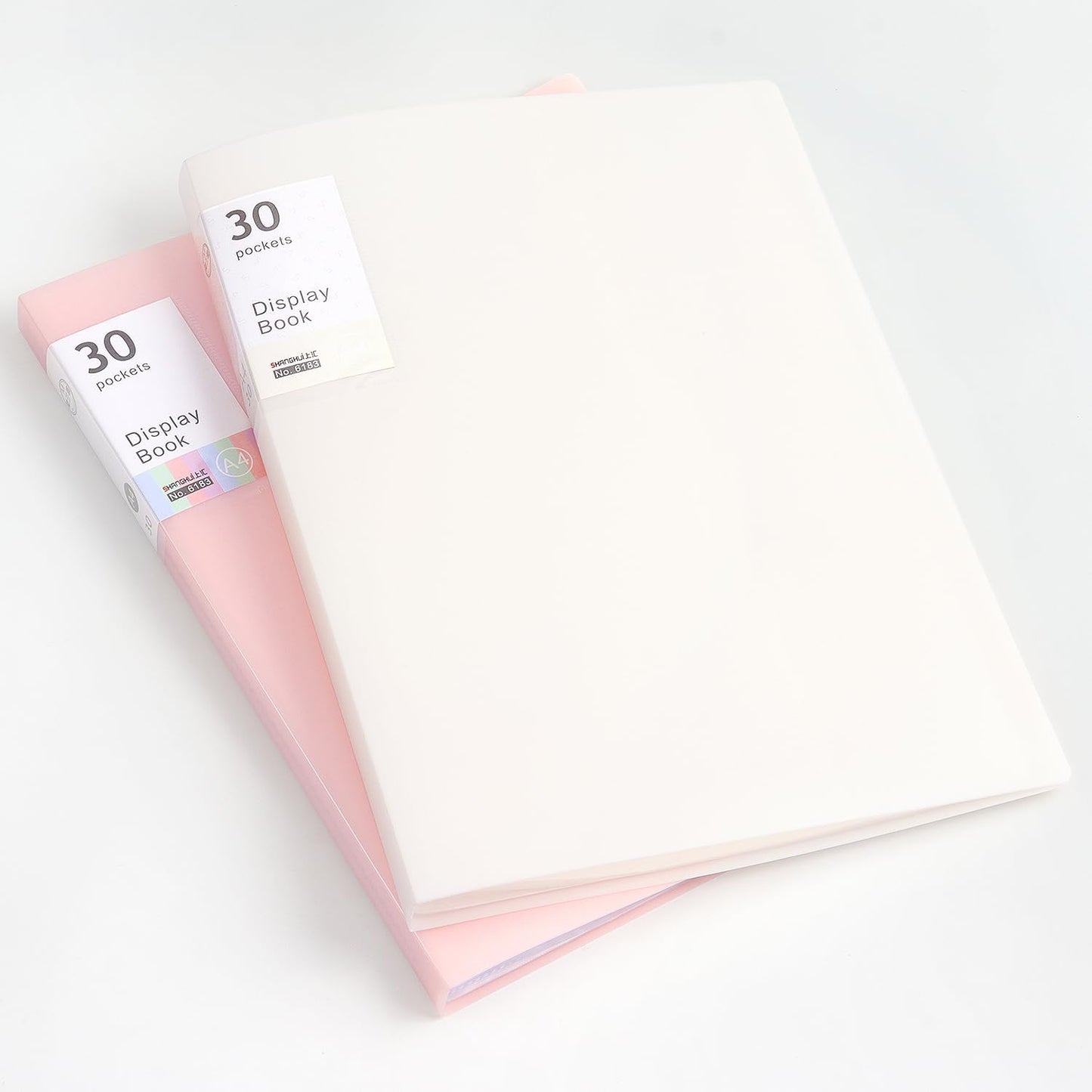 Tamaki Portfolio Binder with Plastic Sleeves, Pocket Portfolio Folder with Clear Sheet Protectors, Display 60 Pages Book, Presentation Book for Artwork, Document Organizer, 1 Pack (White)