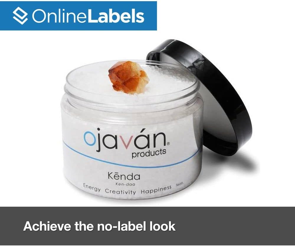 8.5 x 11 Crystal Clear Gloss Sticker Paper (Inkjet Printers Only) - 25 Sheets - Full Sheet Labels - OnlineLabels