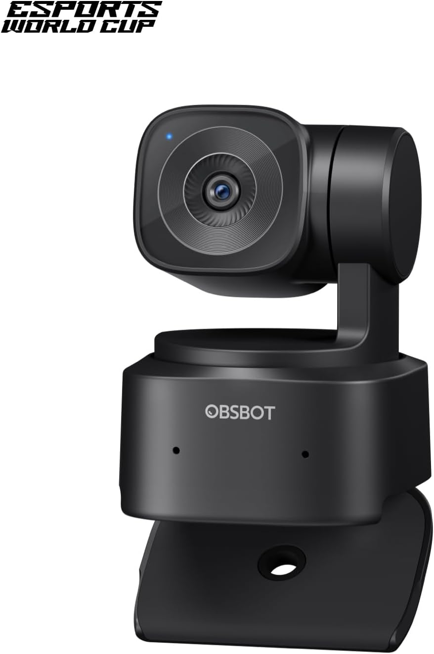 OBSBOT Tiny SE 1080P 100FPS Webcam for PC, AI Tracking PTZ Streaming Camera with 1/2.8" Sensor, Gesture Control, Dual ISO, Staggered HDR, Web Camera for Desktop Computer, Laptop, Meeting, Video Calls