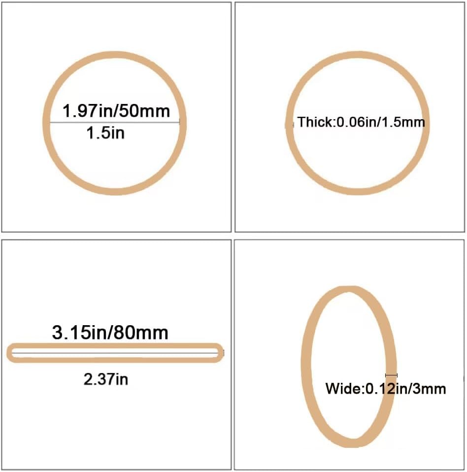 Rubber Bands 210Pcs Size32 Elastic Band Beige Small Rubber Band For Office Home Supplies(3" x 1/8'')