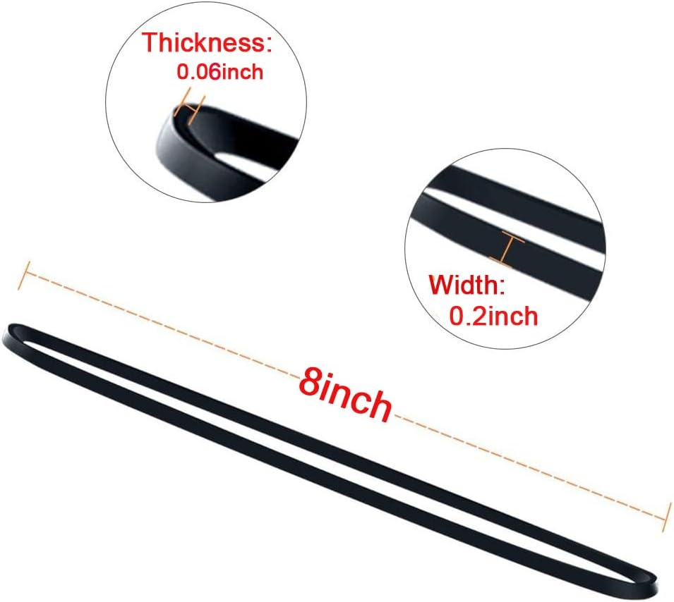 AMUU Rubber Bands Trash Can rubber bands 50 Pack 8inch Big Large Garbage Can Rubber Bands Elastic Rubber Bands for Office Supplies File Folders Box Books gifts Notebook 5 Colors