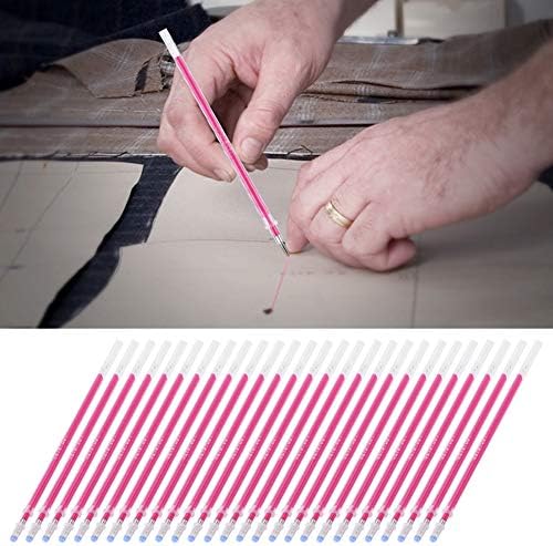 TOPINCN 100Pcs Fabric Marker Pen Refill, Heat Erasable Pens Refill Fabric High Temperature Disappearing Pens Refill Fabric Marker Pen Tailoring Tool for Fabric Quilting Sewing