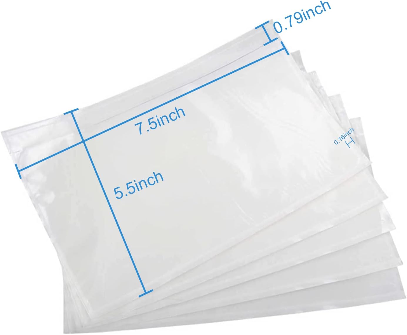 Coopaty Packing List Envelopes 7.5"x5.5" Pouches Invoice Enclosed Adhesive Bags (500 Pack)