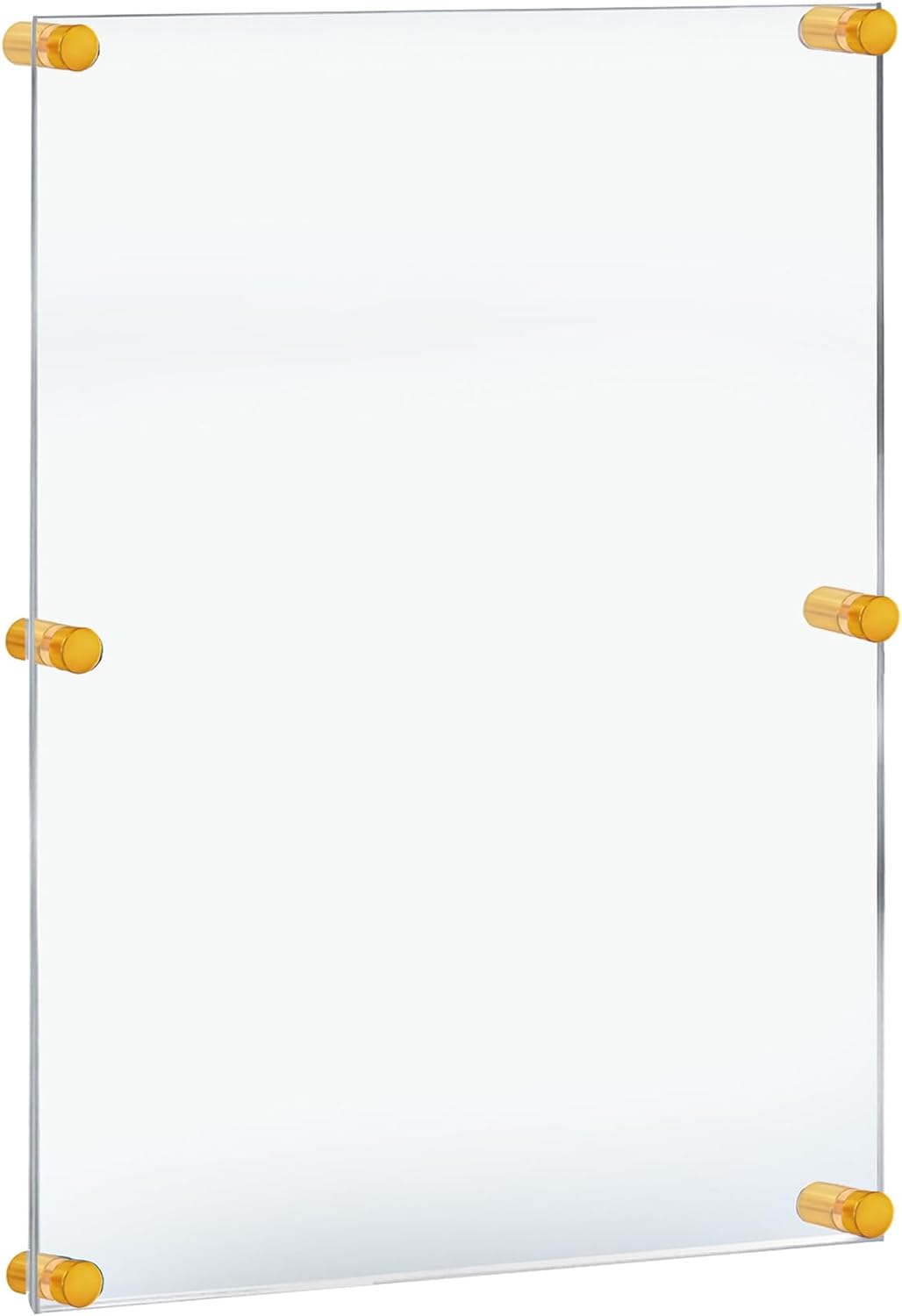 Azar Displays 105536-GLD Acrylic Floating Double Panel Wall Frame,24" x 36" Graphic Size, Overall Frame Size: 28" x 40", Gold