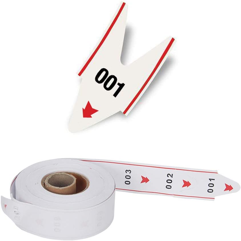 Take A Number System Ticket Dispenser with Counter Stand and 1 Roll 3 Digit Take a Number Tickets 2000 Tickets for Queue Call System