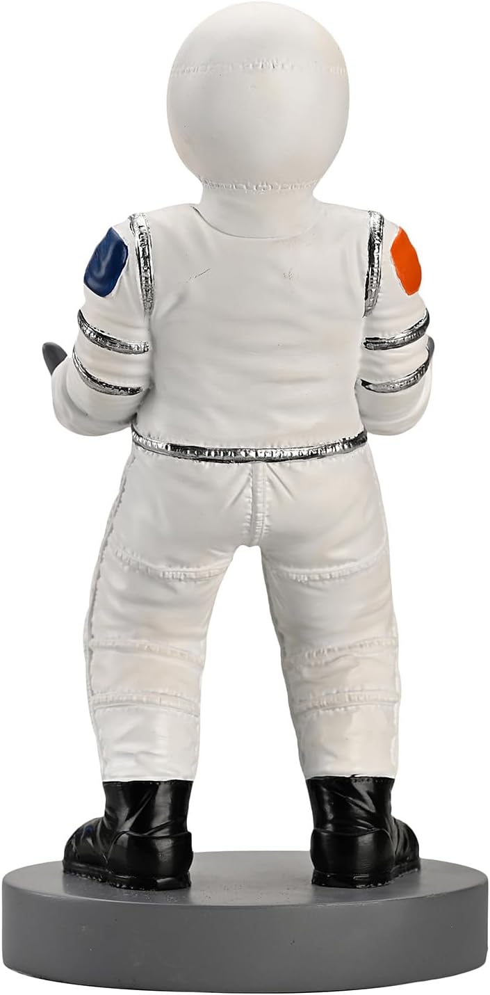 Astronaut Mobile Phone & Pen Holder, Device Stand, Desk Organizer Decorative Pencil Holder (White&Black)