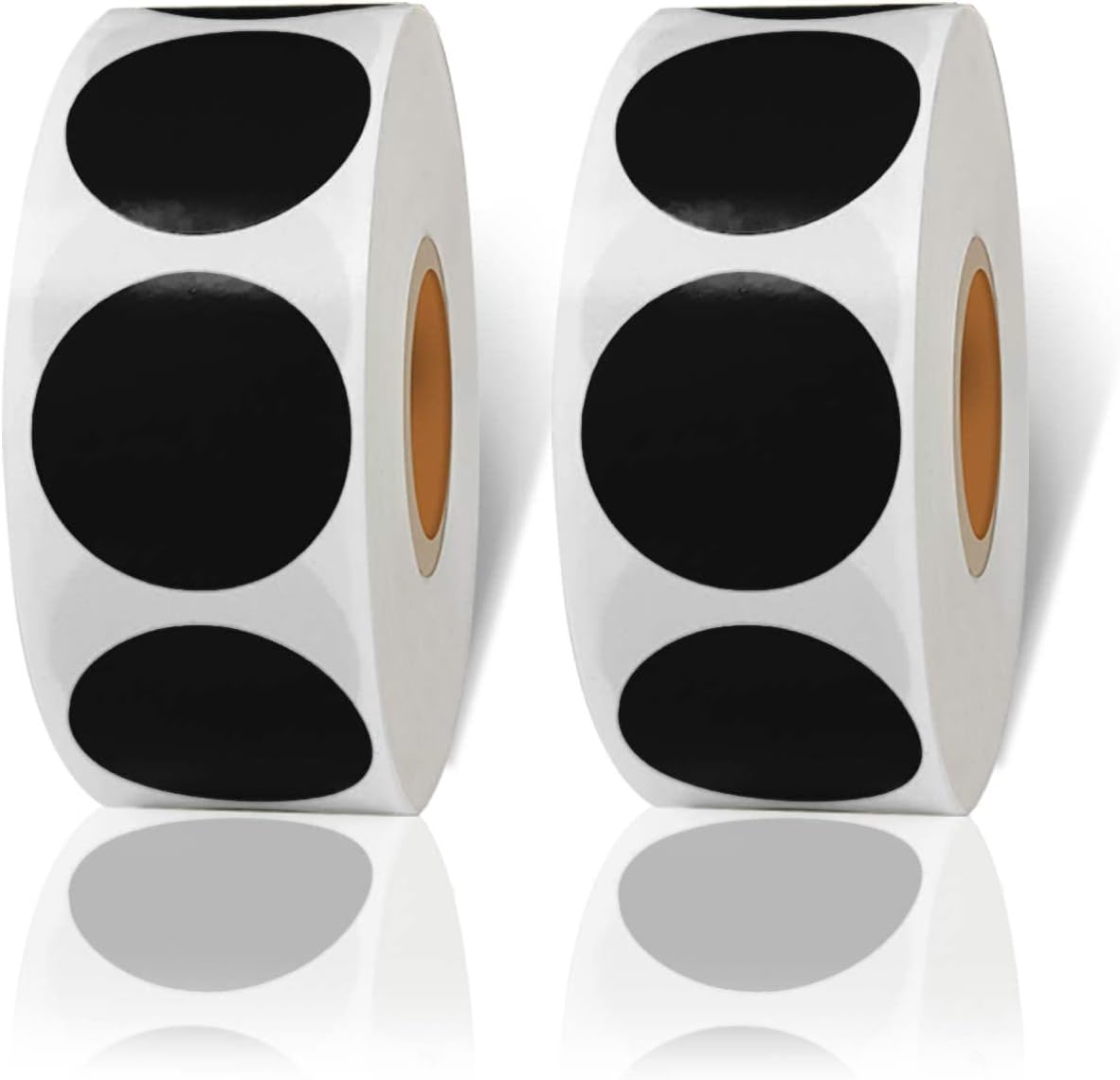 Black Circle Stickers 2000Pcs Dot Stickers, 1 Inch Round Write Coding Labels Can Writing for Family, Office, Student Classroom