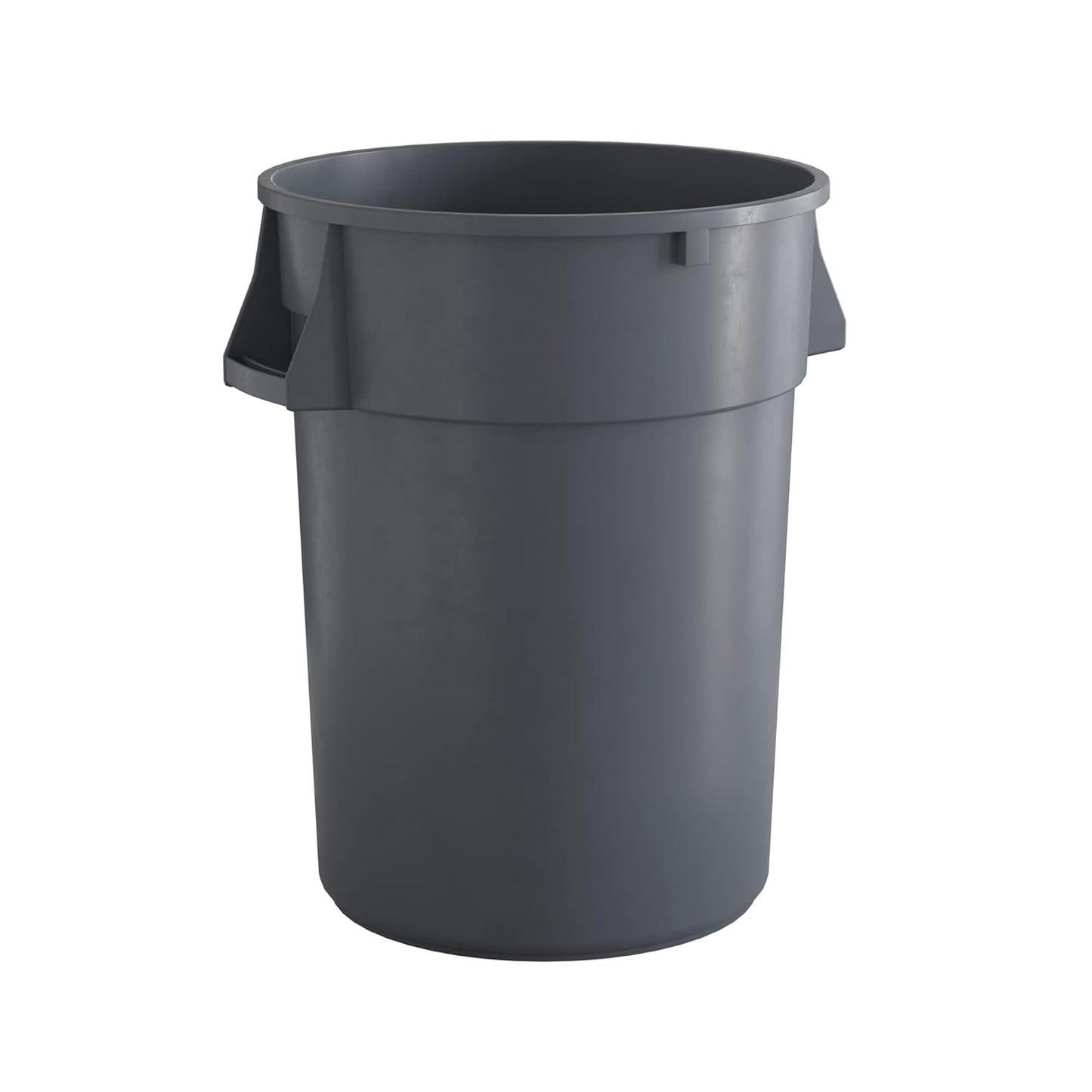 44 Gallon Gray Round Commercial Trash Can