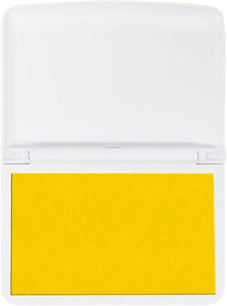 COLOP Make Series, Ink Stamp Pads, with Non-Toxic Premium Ink, Water-Based Acid-Free (Sunny Yellow- Medium)