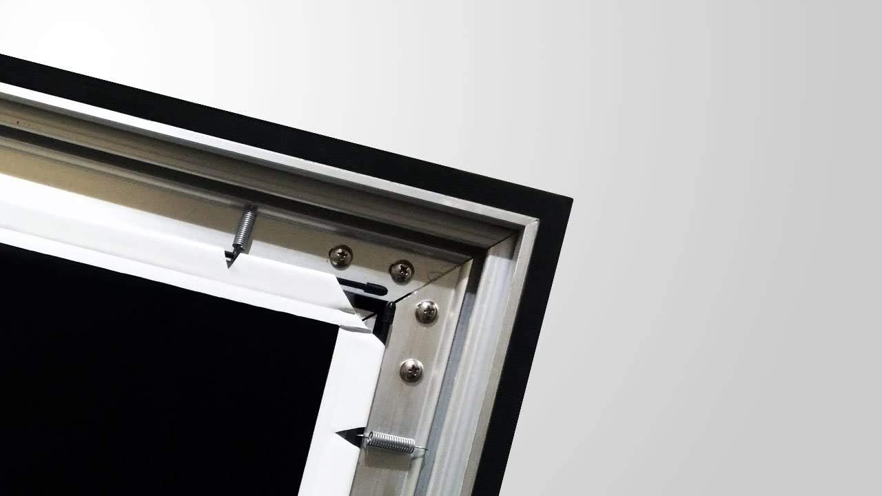 Silver Ticket Products STR Series 6 Piece Home Theater Fixed Frame 4K / 8K Ultra HD, HDTV, HDR & Active 3D Movie Projection Screen, 16:9 Format, 150" Diagonal, Woven Acoustic Material STR-169150-WAB