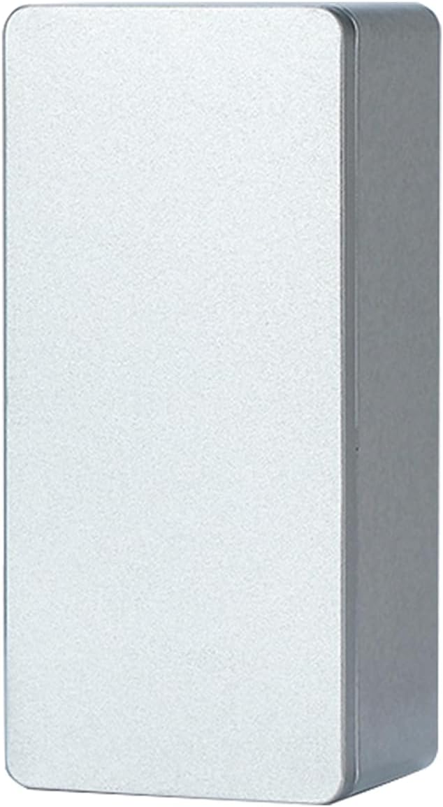 Silver Metal Cash Box - Single Row Currency Tray with Lid - Money Storage Organizer