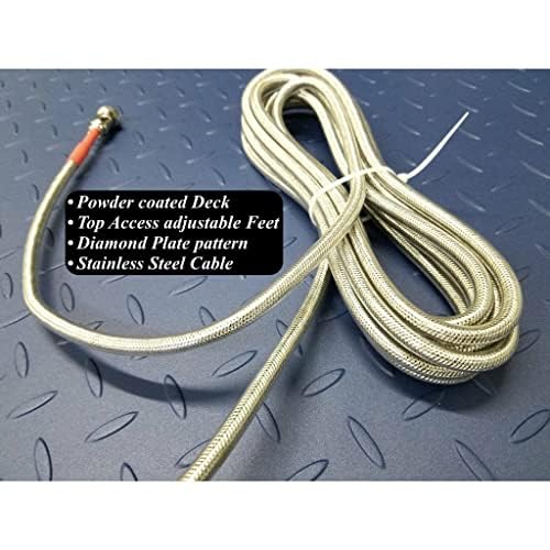 SL-4x4-Explosion Proof (Legal) Industrial 48" x 48" intrinsically Safe NTEP Floor Scale for Warehouse or Shipping Weighing (2500 lbs x 0.5 lb)