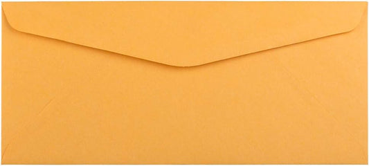 JAM PAPER #10 Business Commercial Envelopes - 4 1/8 x 9 1/2 - Brown Kraft Manila - Bulk 500/Box
