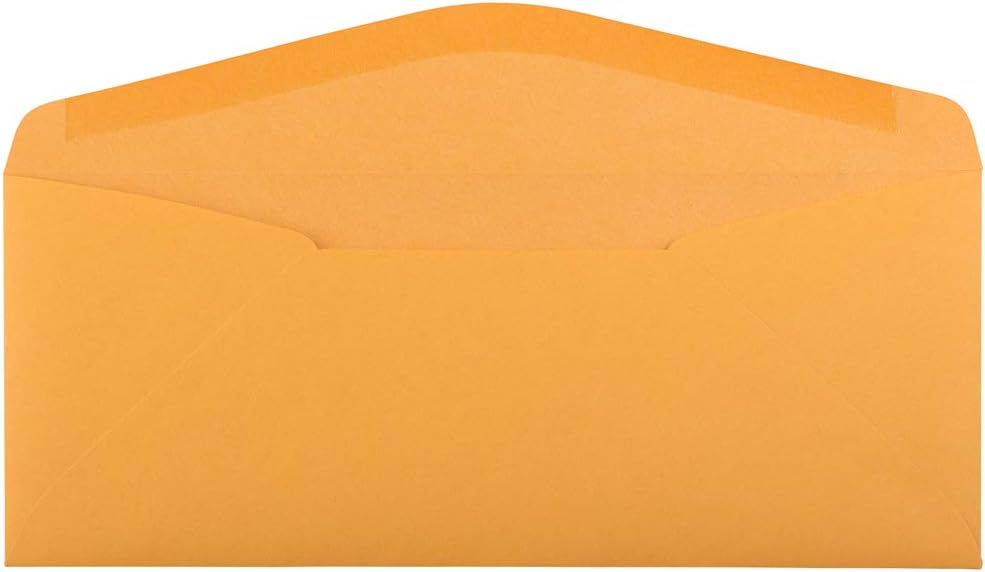 JAM PAPER #11 Envelopes - 4 1/2 x 10 3/8 - Brown Kraft Manila - 100/Pack