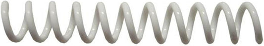 TruBind 8mm (5/16 in.) Spiral Binding Coils for Reports, Presentations and Proposals | 4:1 Pitch | 12 in. Length | White | 54 Sheets Binding Capacity | 100 Pack
