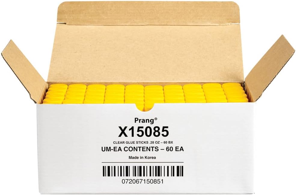 Prang Washable Glue Stick, Clear, 28 Oz., 60 Count