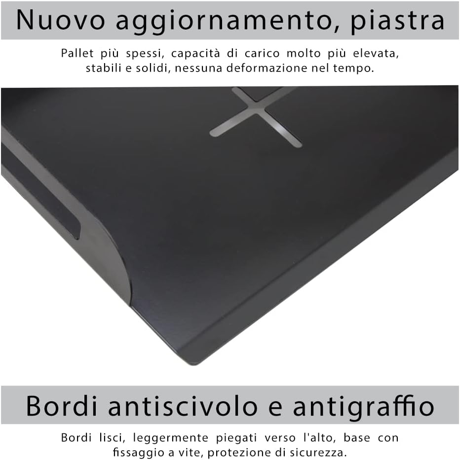 Drsn Universal Ceiling Mount with Tray for Projector Camera, 91-170 cm Adjustable, 11 Lbs Load Bearing, No Hole Installation, in-Tube Cable Routing, Universal Ceiling Mount for Wall Ceiling, Carbon