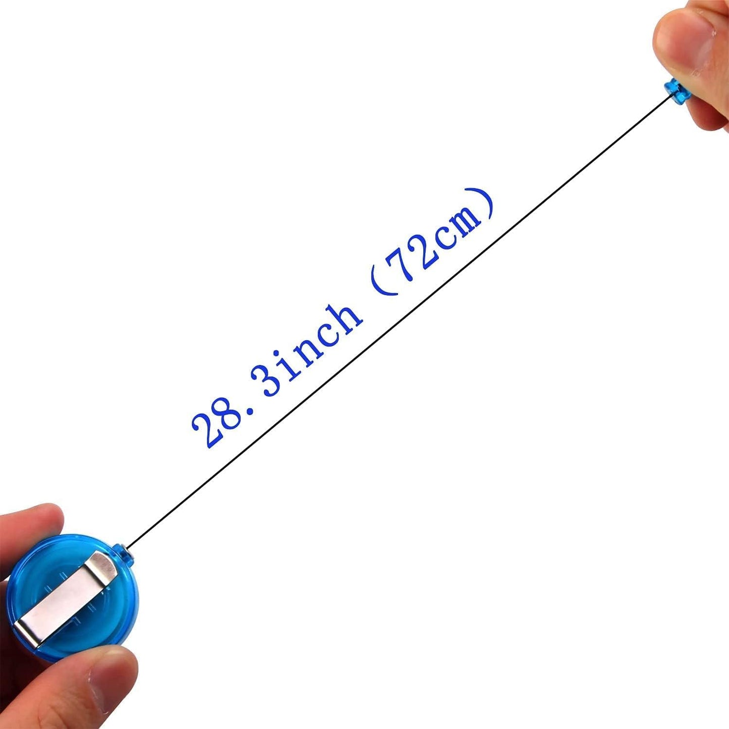 JANYUN 30 Pcs Retractable Badge Reel, ID Badge Holder Retractable Clip for Nurse Doctor Teachers Students Office Workers Hanging ID Card Name Key Chain