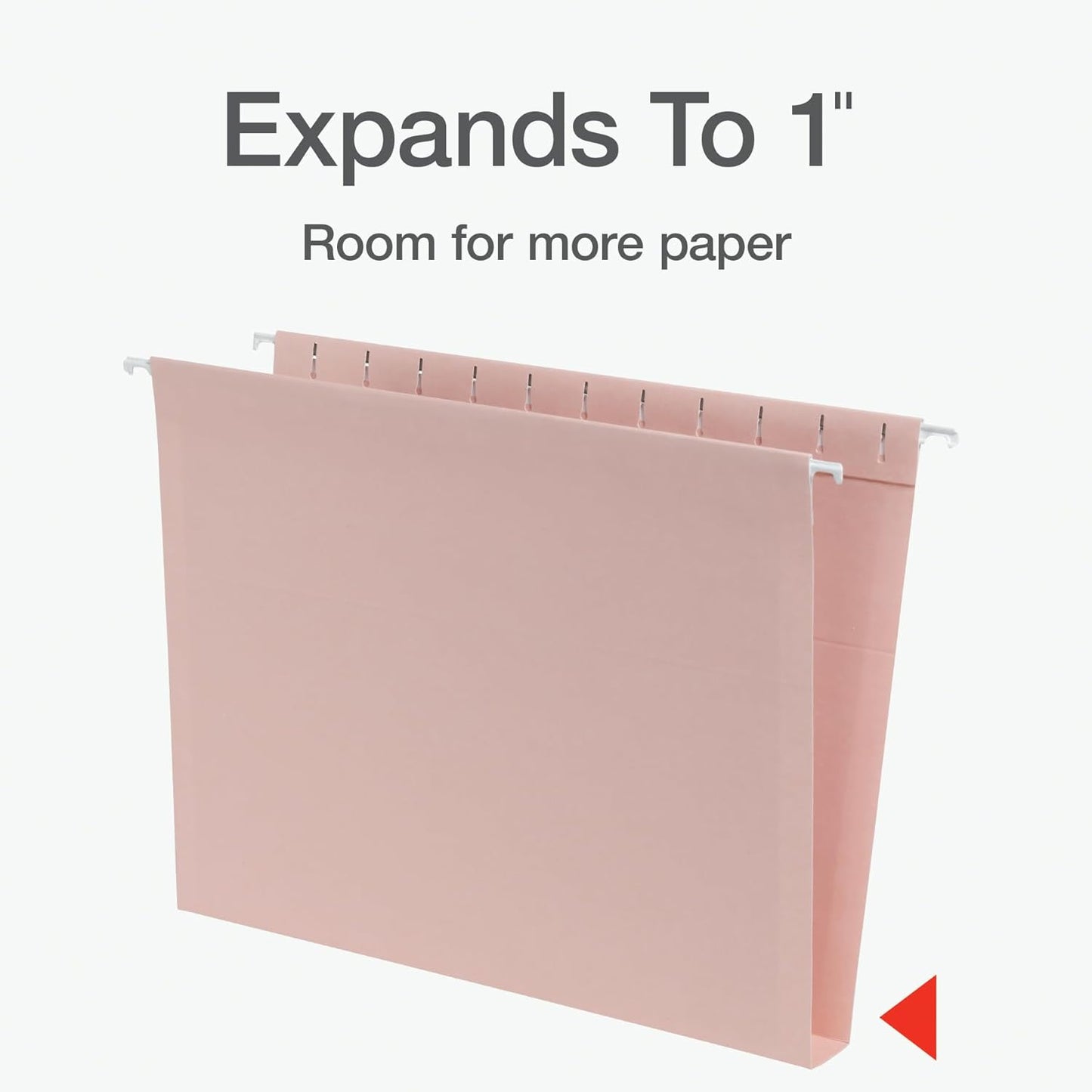 Pendaflex Hanging File Folders, Letter Size, Assorted Colors for Home, Office Filing Cabinet, 1/5-Cut Adjustable Tabs, 25 Per Box (81698)