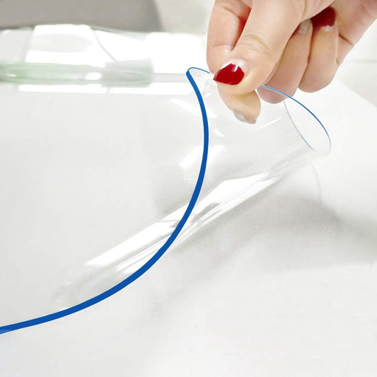 22 x 60 Inch Clear Table Cover Protector 1.5mm Thick Desk Mat Plastic Table Protector PVC Table Pad Tablecloth Protector Crytal Desk Pad Mat for Writing Desk Kids 4ft Dresser Dining Table Coffe Table