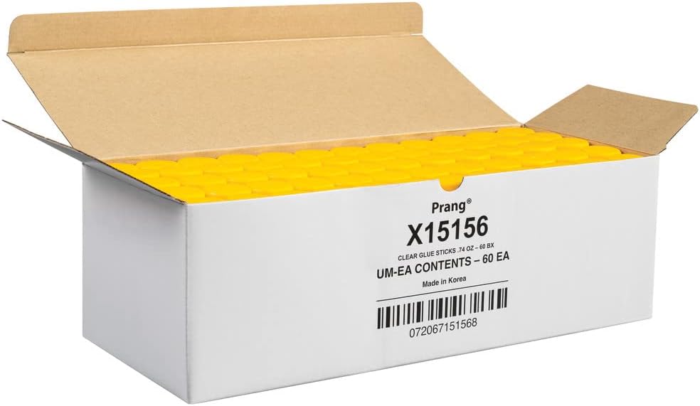 Prang Washable Glue Stick, Clear, 74 Oz., 60 Count