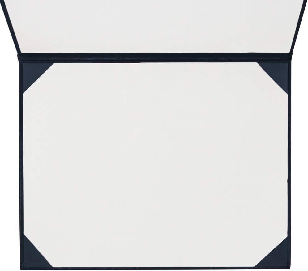 GraduationMall 8.5"x11" Smooth Padded Diploma Cover Certificate Holder Darkblue,1-Pack