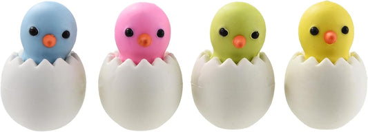 16 Pack Chick Erasers for Kids, 3D Animal Eraser for Boys and Girls, Fun Take Apart Erasers for School Supplies Prize Gifts Party Favors