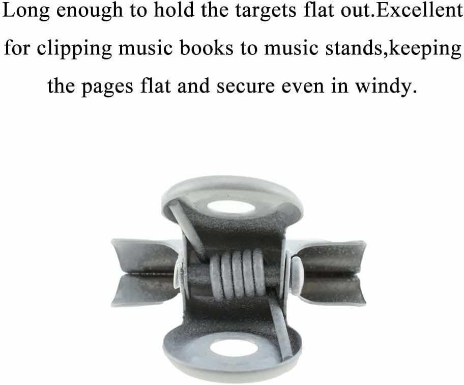 HAHIYO 0.87inch White Bulldog Clips Metal File Hinge Binder Clips Clamps Save Space Strong Spring Jaws Rock Solid Grip Book Lay Flat Deburred Edge for Hang Photos Wall Grid Dog Food 30PCS