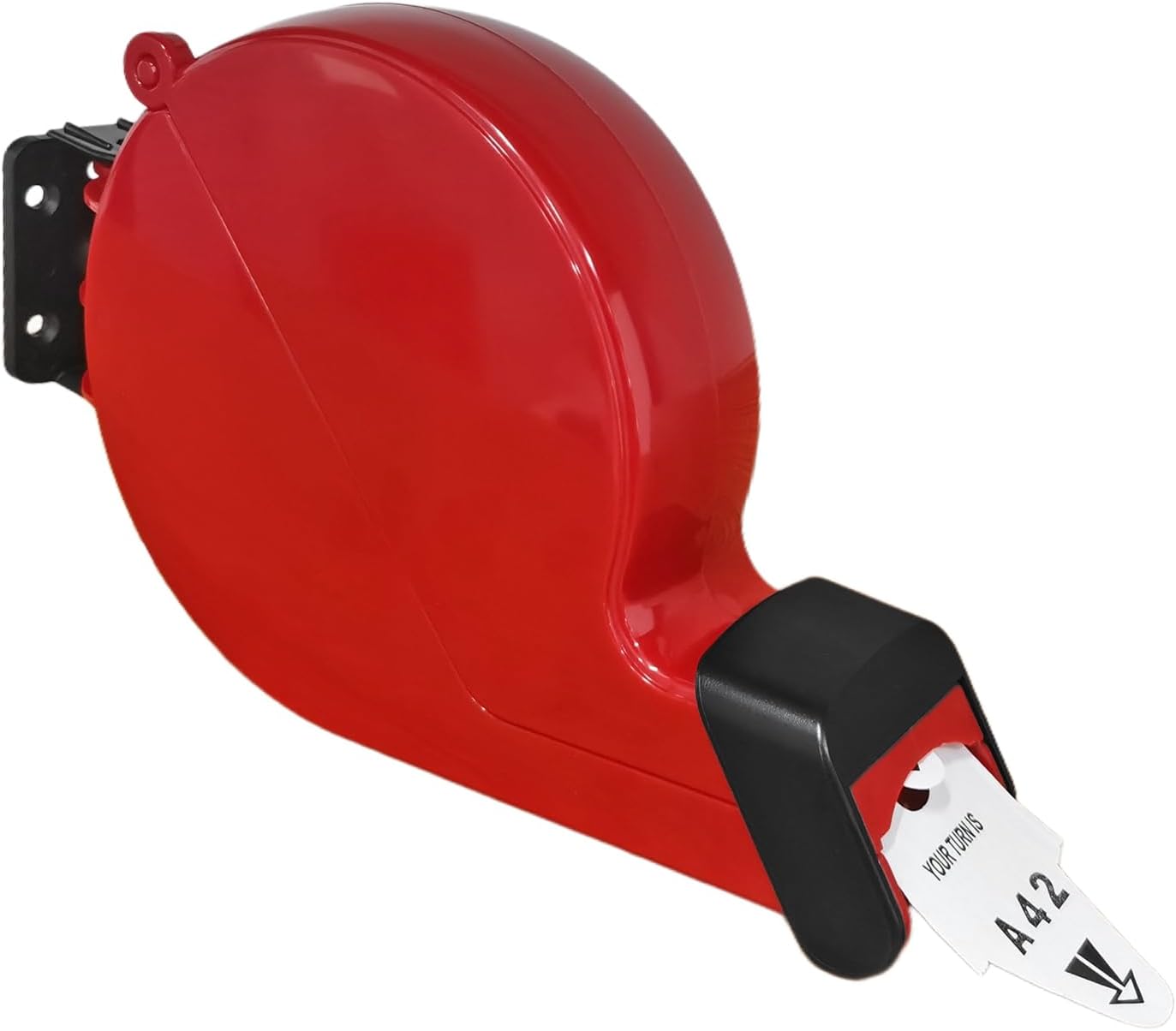 Ticket Dispenser Take A Number System with 1 Roll 2 Digit Paper 4 Groups Number (A01-E99, red)