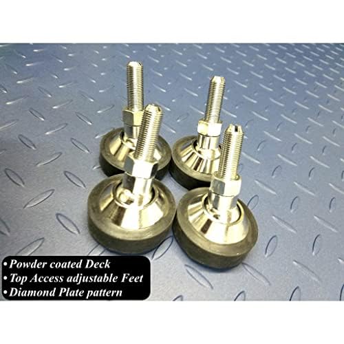 SL-4x4-Explosion Proof (Legal) Industrial 48" x 48" intrinsically Safe NTEP Floor Scale for Warehouse or Shipping Weighing (10000 lbs x 2 lb)