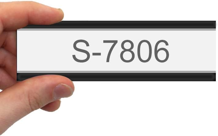 50 PCS Magnetic Data Card Holders 1 x 2 Inch Magnetic Label Holder Magnetic Labels with 50 Magnets and 50 Cards Magnetic Sign Holder for Metal Shelving, Metal Racks, Metal Mailboxes