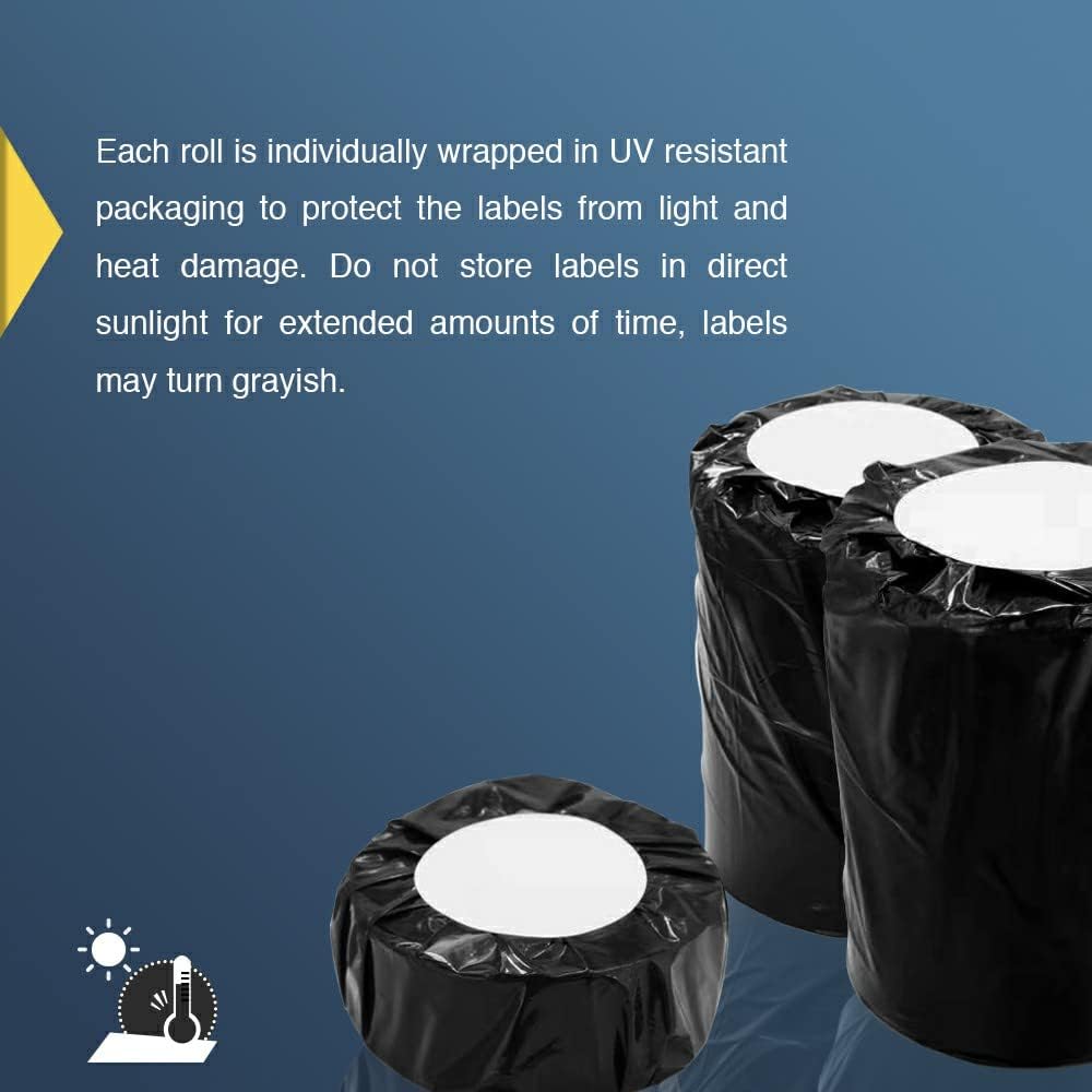 BETCKEY - Mixed Colored Label Replacement for Dymo 30336 (1" x 2-1/8") Return Address Labels, Compatible with Dymo 450, 4XL & Zebra Desktop Thermal Printers [Green+Yellow+Red+Pink+Orange+Light Blue]