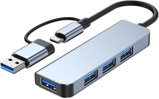 USB Hub 3.0 with 4 Ports, VIENON Aluminum USB C to USB 3.0 Hub USB Splitter for MacBook, Mac Pro/Mini, iMac, Ps4, PS5, Surface Pro,Flash Drive, Samsung and More USB-C Laoptop
