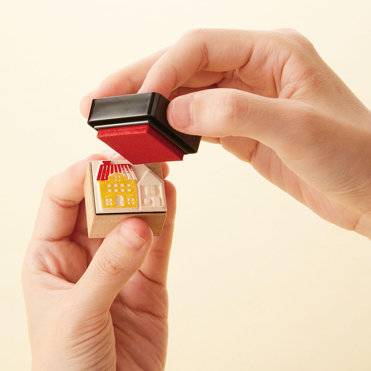 IROMOYO WARABE Stamp PAD, Small Traditional Japanese Ink Colour, Oil-Based Ink pad - Grey