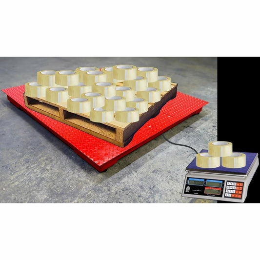 Liberty Scales LS-700-DC Dual Counting Smart Weighing Systems, Size 60" x 60" (5' x 5') - C-Scale (66 lb x .002 lb) / Floor Scale 10.000 lb x 1 lb