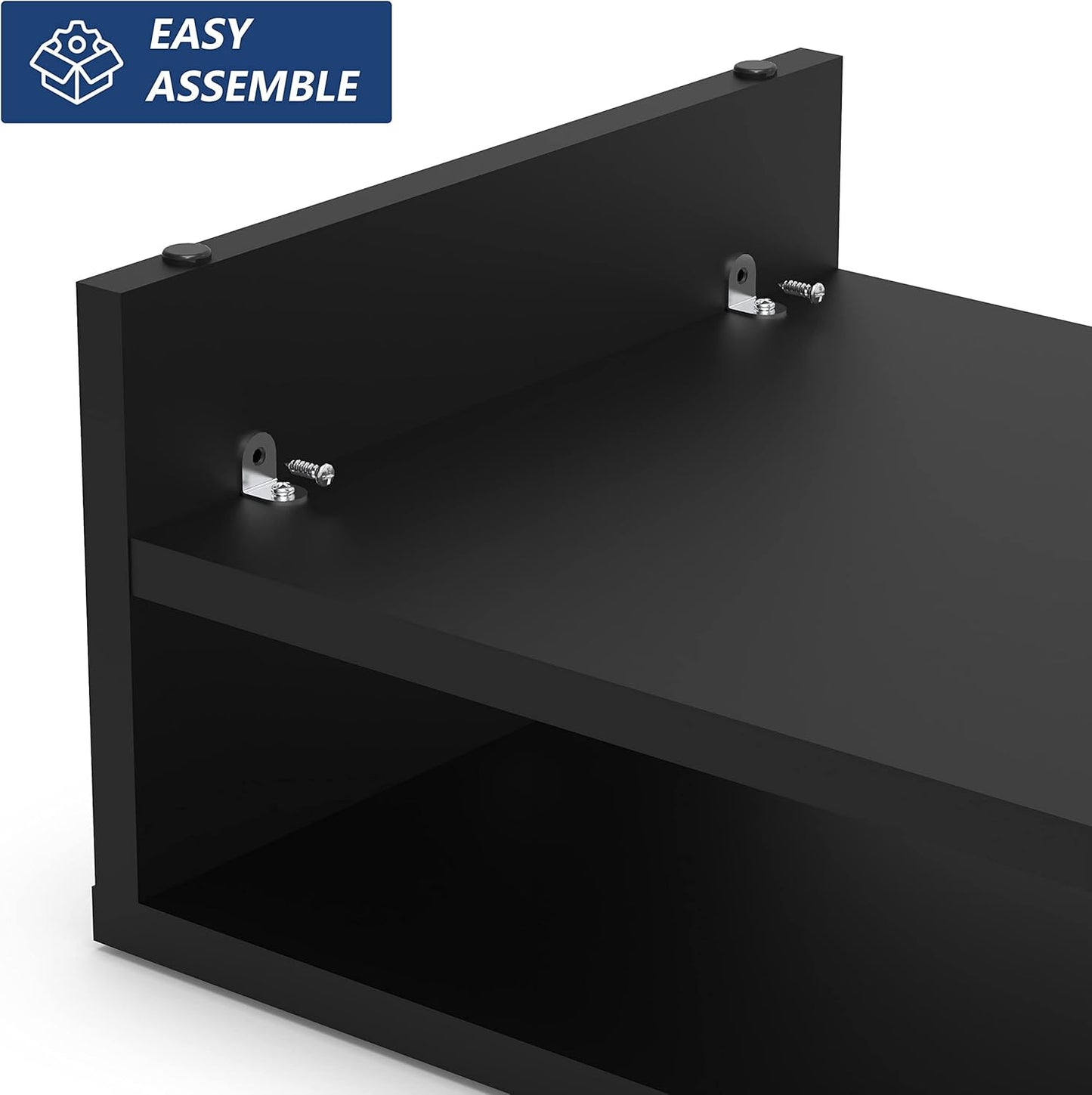 FITUEYES Monitor Stand - 2 Tier Computer Monitor Riser with 21.3 Inch Shelf, Wood Desktop Stand for Laptop Computer Screen, Desk Organization, Office Supplies