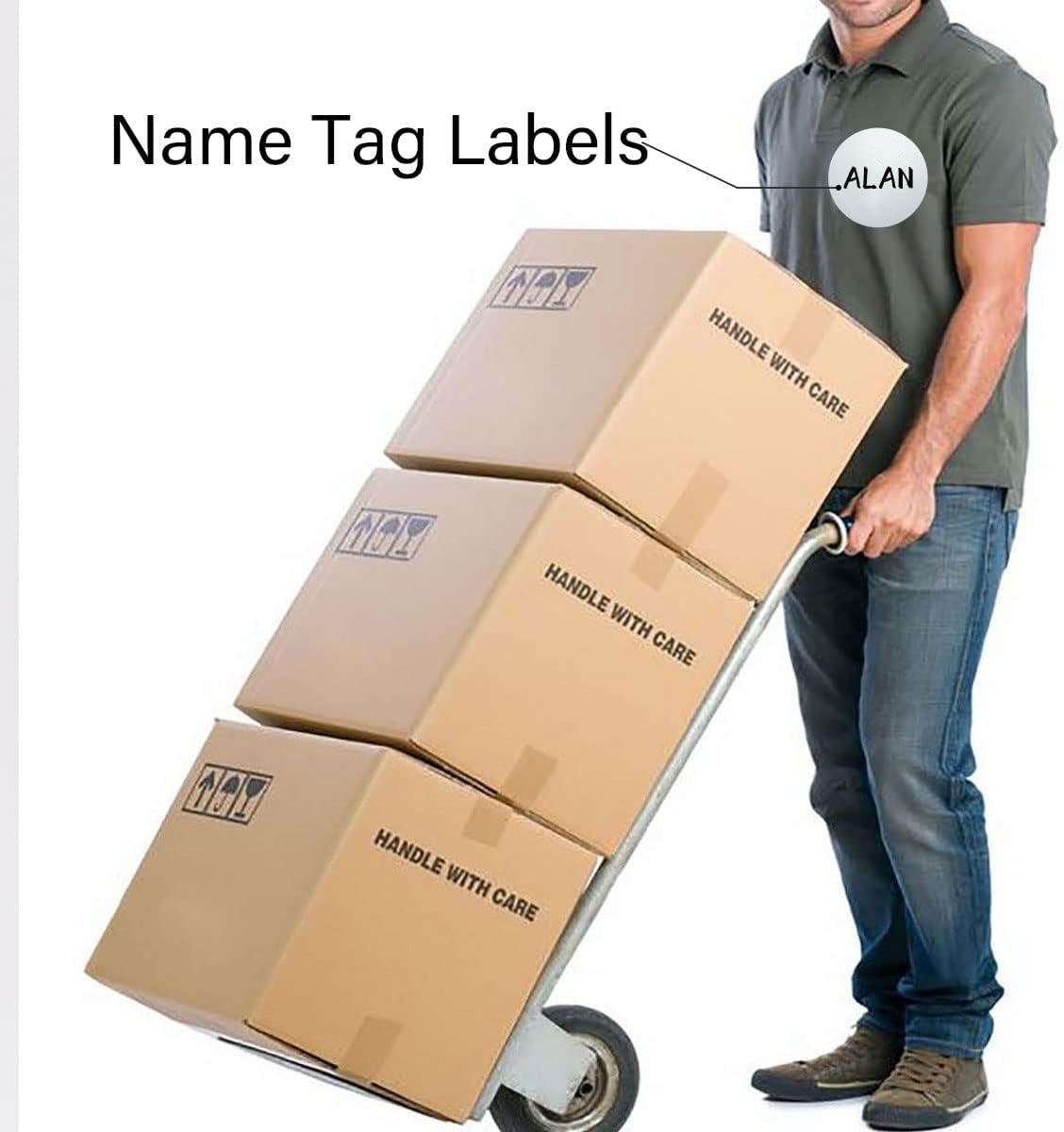 PARLAIM 3 X 3 inch Color Code Dot Stickers, 500pcs 3" Silver Round Color Coding Circle Labels per Roll in Dispenser Box for Inventory Storage Moving Box