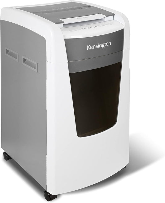 Kensington Shredder - New OfficeAssist 600-Sheet Auto-Feed Micro Cut Anti-Jam Heavy Duty Shredder with 29 gallons Waste Capacity, Lockable Chamber and 4 Casters (K52052AM)