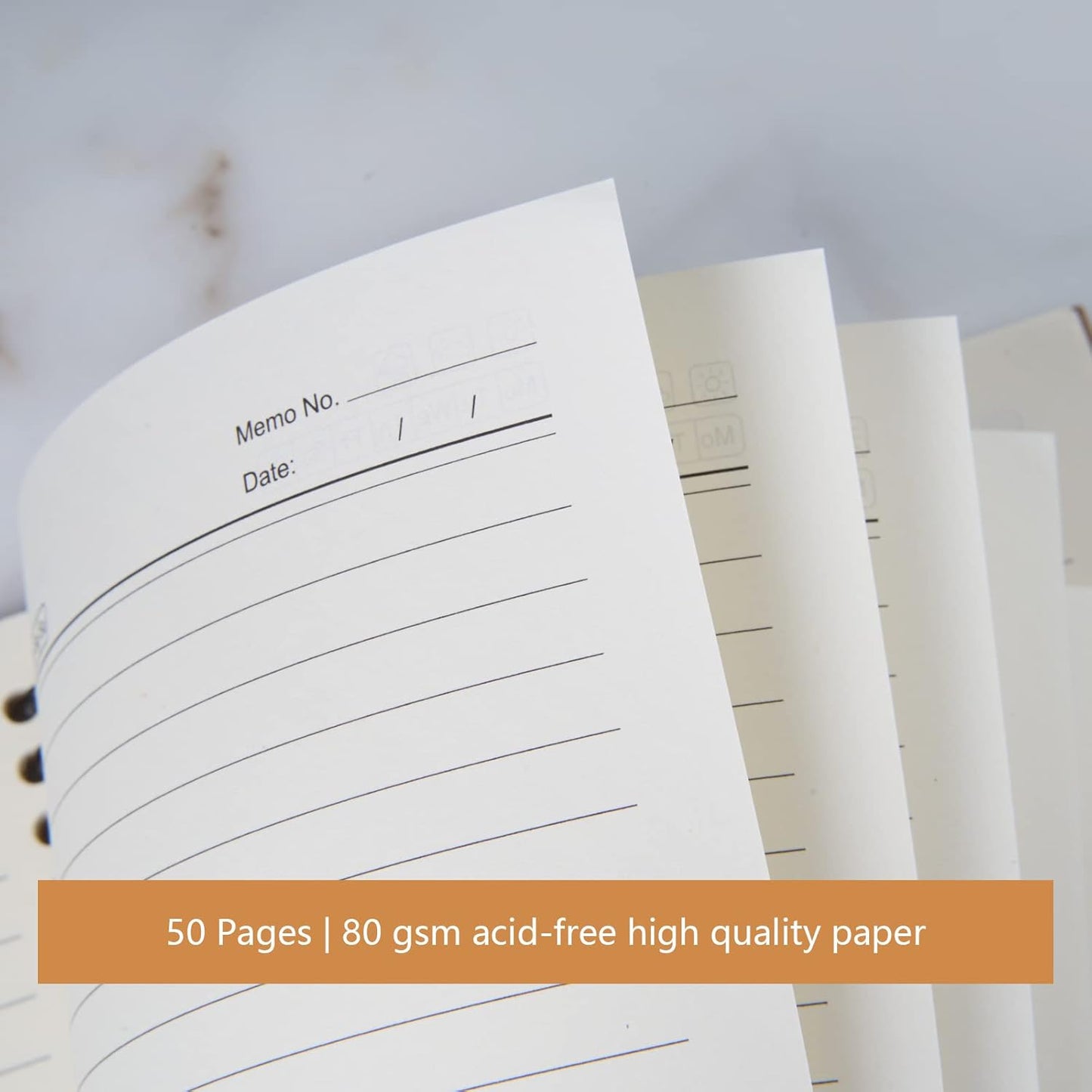 48 Pack A5 Spiral Notebook College Ruled Spiral Notebook Bulk Inches Hardcover Kraft Notebooks Lined Travel Writing Notebooks Journal Notepad for Office School Supplies, 100 Pages, 8.3 x 5.5 Inches