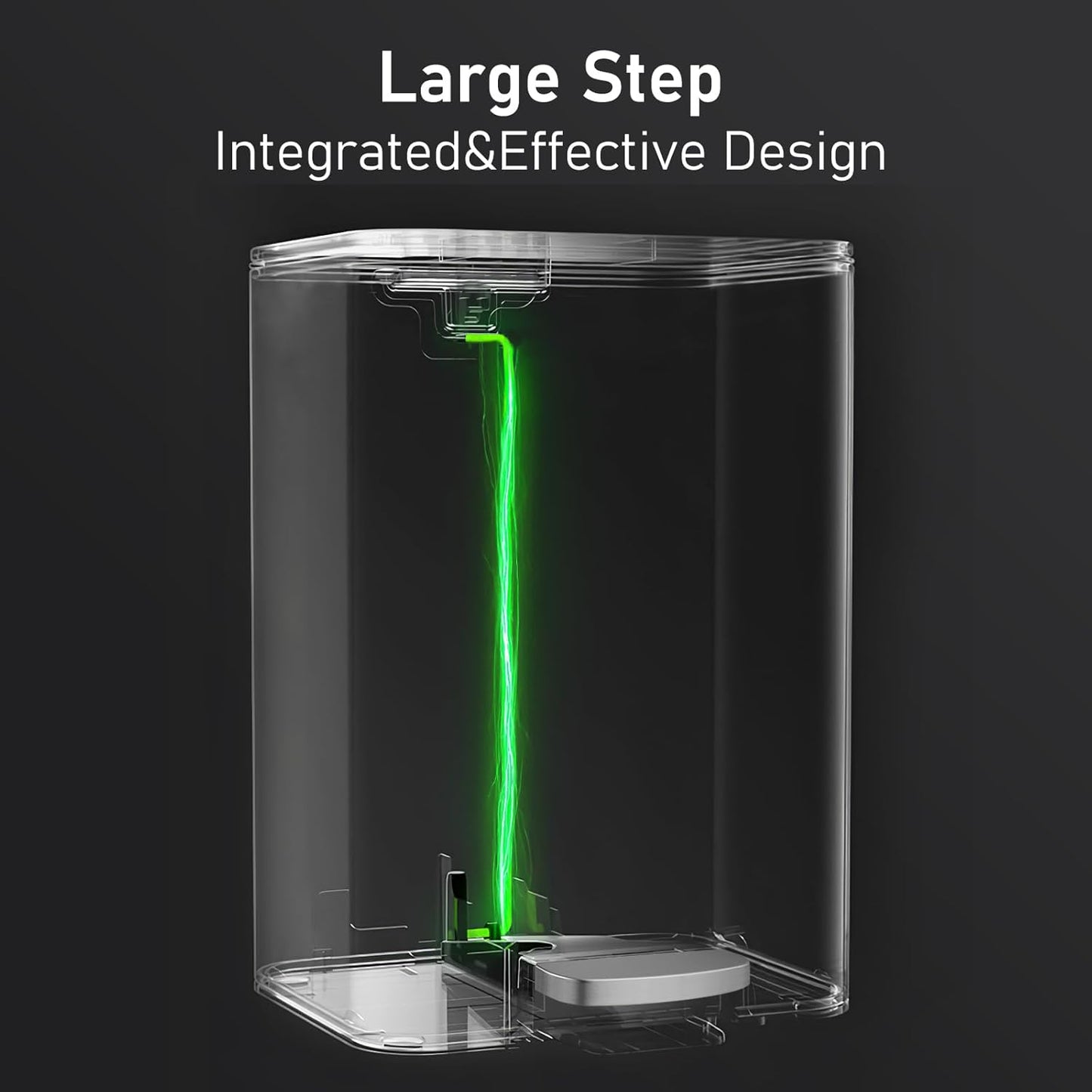 Arlopu 13.2+1.3 Gallon Step Trash Can, Stainless Steel Garbage Bin, Soft-Close Rubbish Bin with Removable Plastic Inner Bucket, Fingerprint-Proof, Lid Dustbin, for Kitchen Home (Pink)