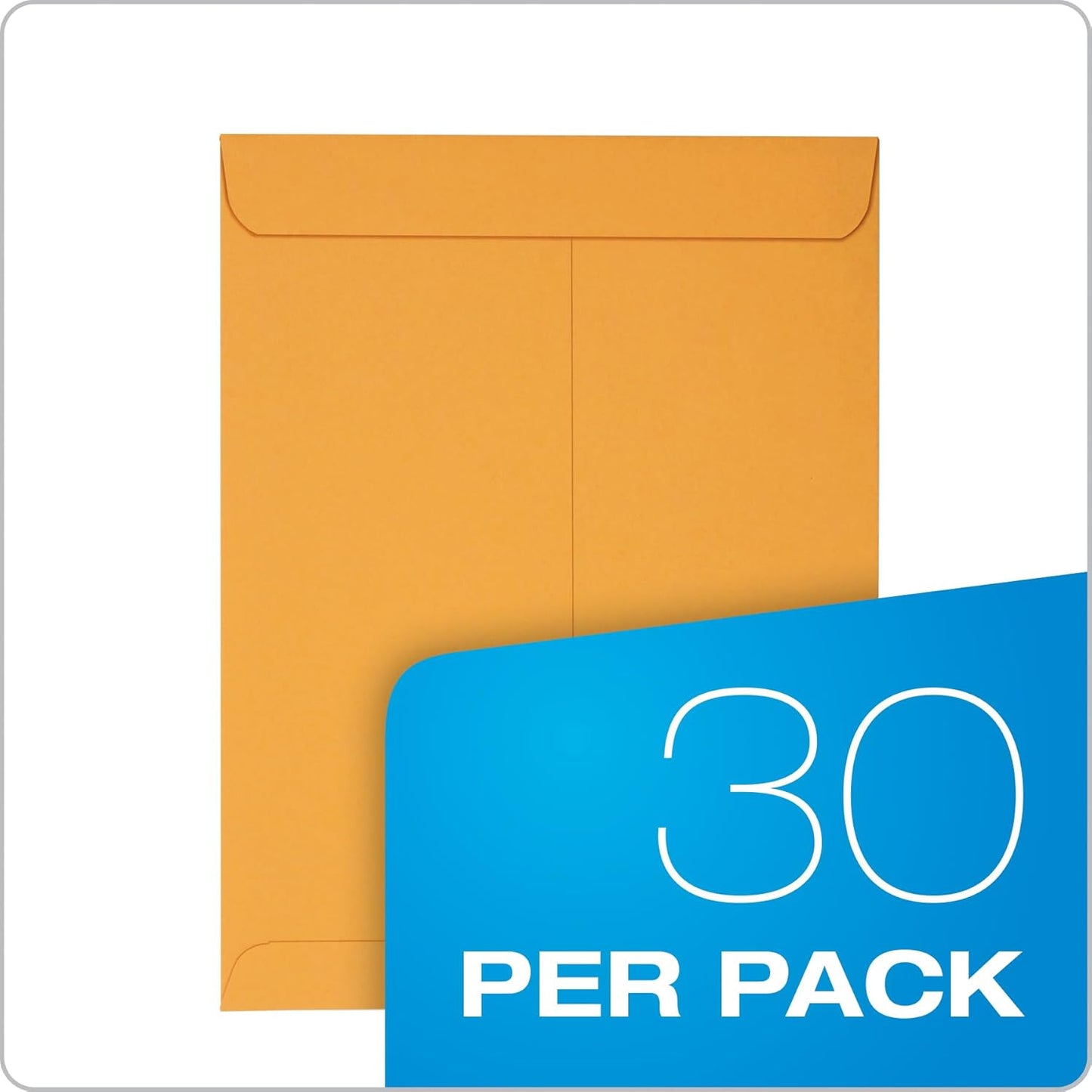 Columbian 9 x 12 Catalog Envelopes with Self Seal Closure, 28 lb Brown Kraft, for Mailing Flat Letter Size Documents or Photos, 30 Per Pack (COLO401)