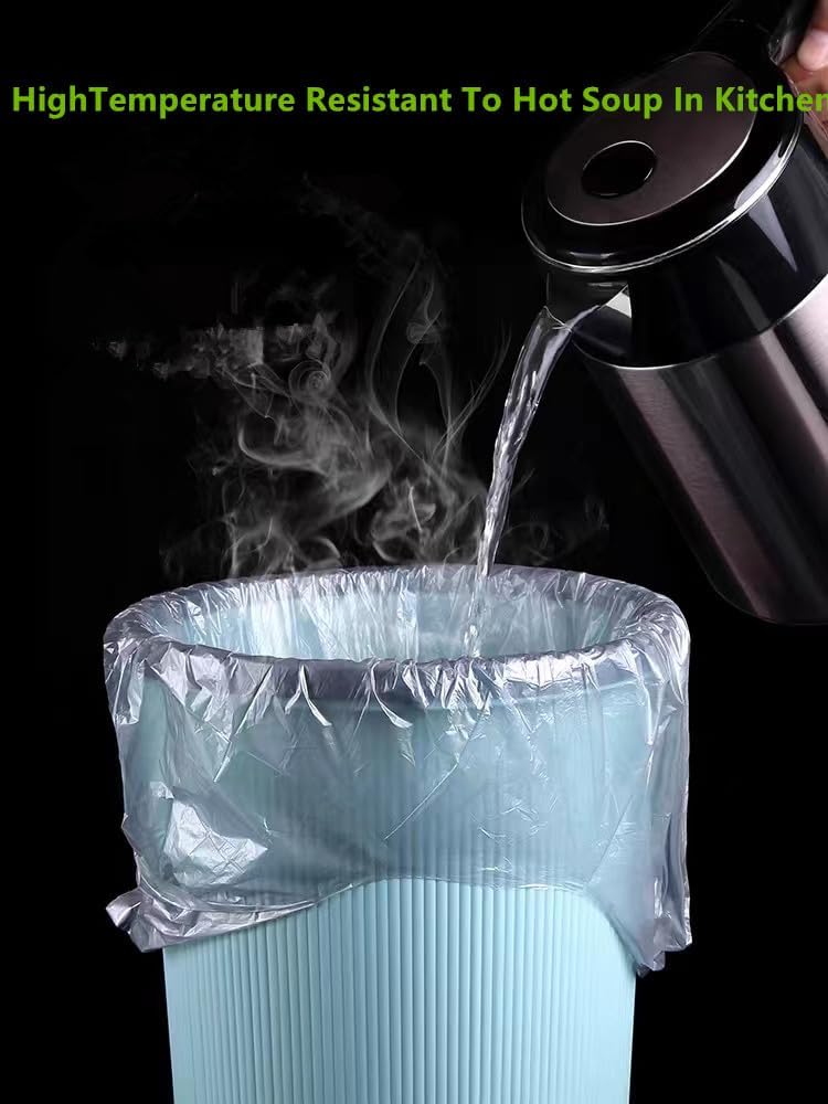 Small Trash Bags 240 Count Garbage Bags SWIHELP Waste Basket Liners for Bathroom, Kitchen,Bedroom, Office Pet Car 15 Liter Trash Can 4 Gallon…