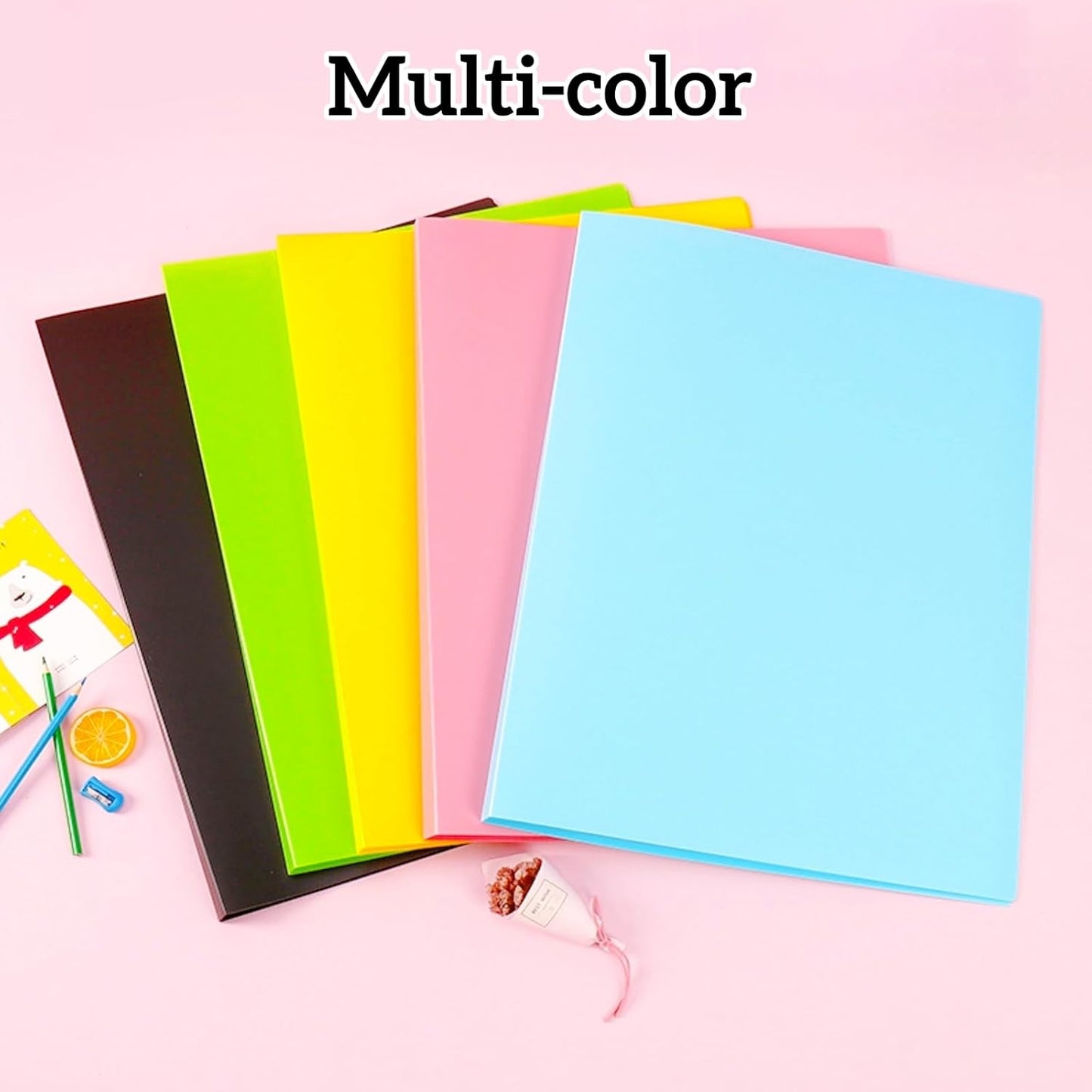 MOTEERLLU A2 Storage Book Suitable for 22x15 inches Diamond Paintings,Diamond Art Kit Storage Container with 30 Pocket Sleeves,Portfolio Folder for Artwork (Green)