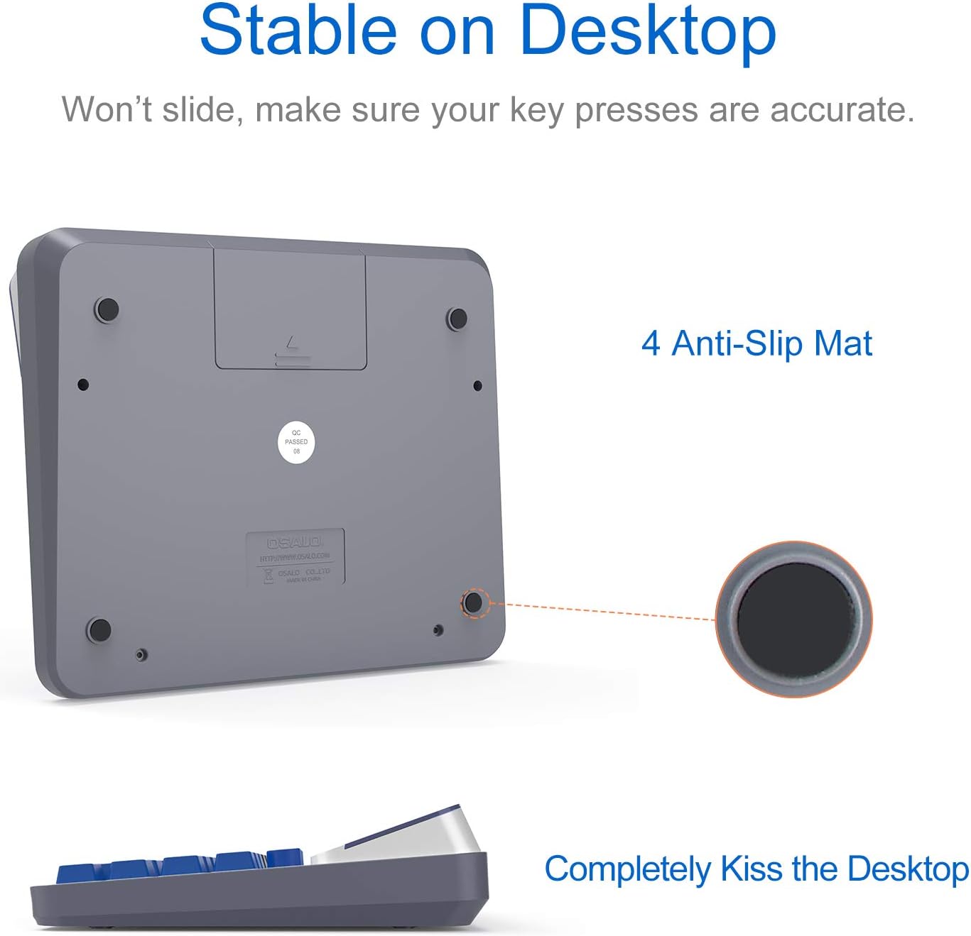 Desktop Calculator Extra Large 5-Inch LCD Display 12-Digit Big Number Accounting Calculator with Giant Response Button, Battery & Solar Powered, Perfect for Office Business Home Daily Use(6815-2pcs)